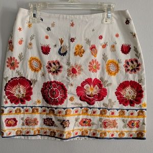 Floral mini skirt